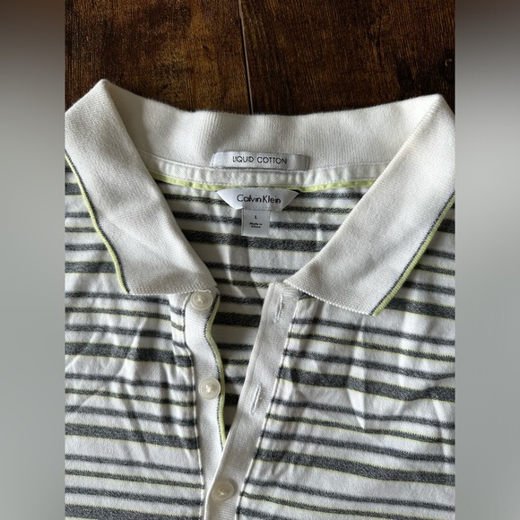 Calvin Klein women striped Polo Shirt - Gray‎ - Picture 7 of 7